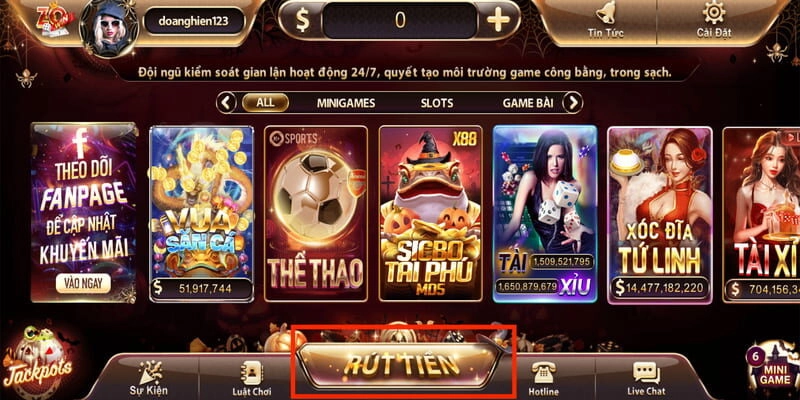 Rút tiền Zowin Rút tiền Zowin